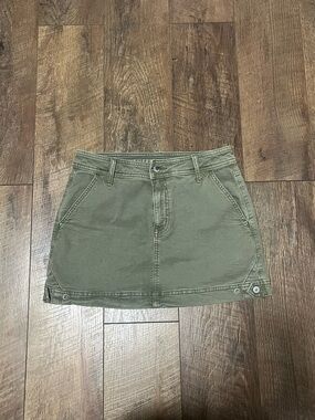 American Eagle Olive Green Mini Skirt